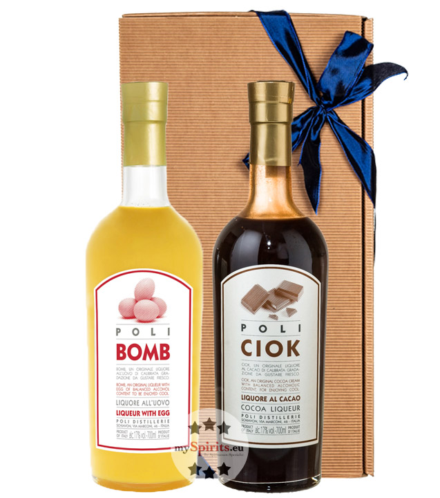 Poli Likör Geschenkset mit Poli Eierlikör & Kakaolikör (17 % Vol., 1,4 Liter) von Poli Distillerie