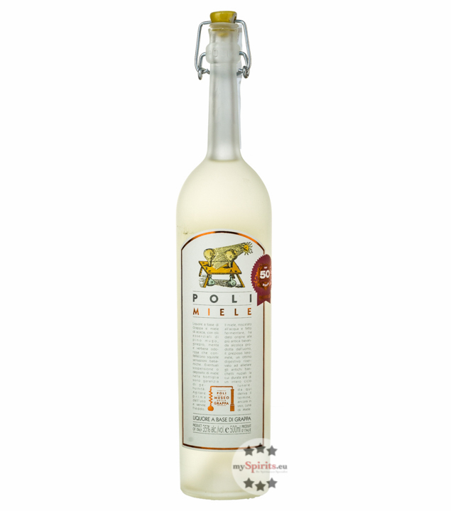 Poli Miele Likör mit Grappa (35 % vol., 0,5 Liter) von Poli Distillerie