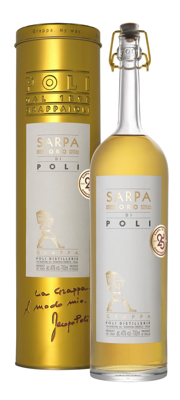 Poli Grappa Sarpa Oro Barrique 6 x 0,7 l Poli Grappa Sarpa Oro Barrique 6 x 0,7 l von Poli Grappa
