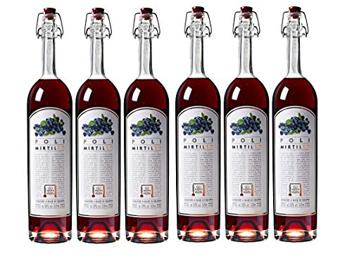 POLI GRAPPA AUS BLAUBEERE [ 6 FLASCHEN x 500ml ] von Poli