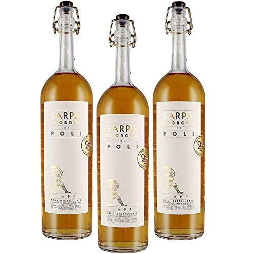 SARPA ORO SPEZIALAUSGABE 25 JUBILUM 70 CL 3 Flaschen von Poli