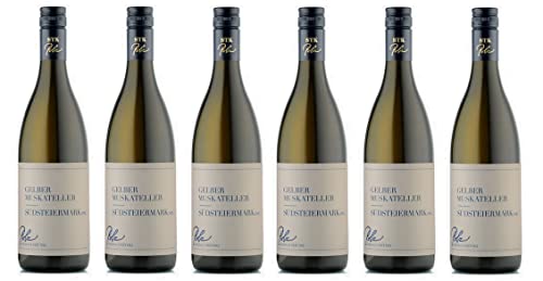 6x 0,75l - Polz - Gelber Muskateller - Südsteiermark D.A.C. - Österreich - Weißwein trocken von Polz