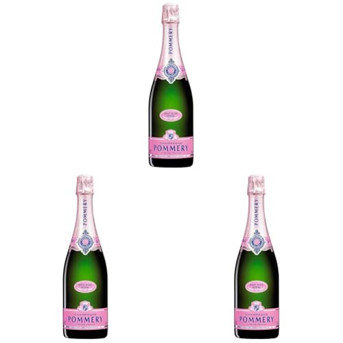 Pommery Champagner Brut Rosé 0,75l (Packung mit 3) von Pommery