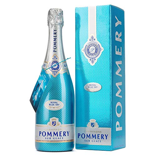 Pommery Blue Sky in Geschenkverpackung - drinking on Ice , 1er Pack , {1 x 0.75 l} von Pommery