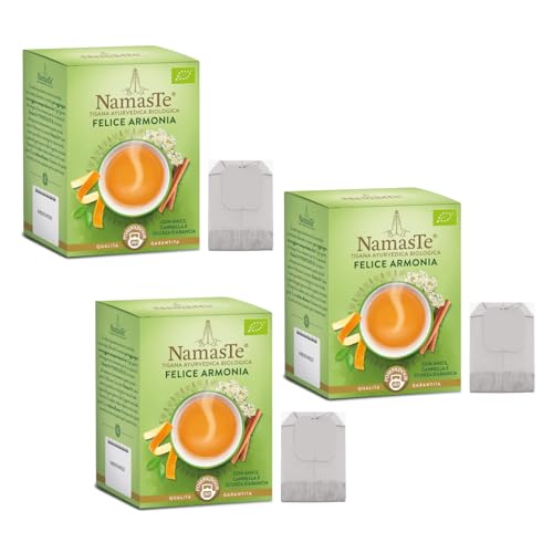 Pompadour® | Felice Armonia Ayurvedica Bio Kräutertee | BIO Anis, Zimt und Orangenschale - 3 x 15 Filter von Pompadour
