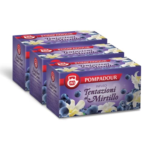 Pompadour - Infusion für heiße Getränke, Cranberry-Zähne 20 Filter - [3 Stück] von Pompadour