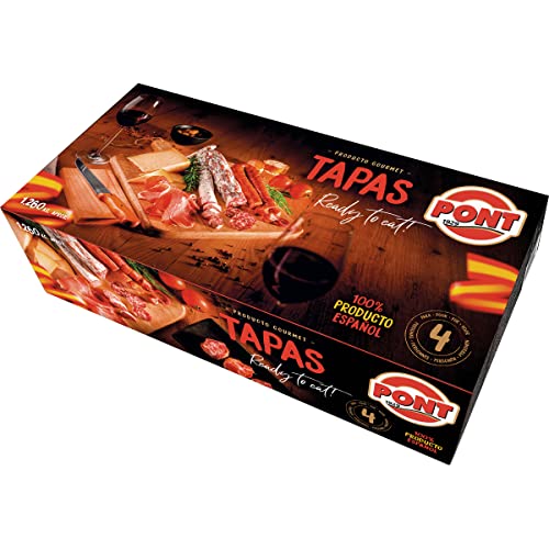 Präsentbox – Tapas Set mit Messer & Holzbrett – Spanische Delikatessen – Geschenk Idee von Pont