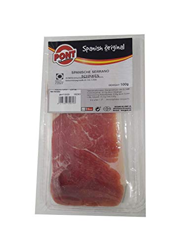 Spanischer Schinken Aufschnitt / Jamón curado loncheado - 0,100 Kg von Pont