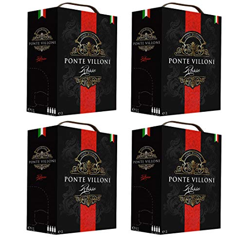 Bag-in-Box - Vin d'Italie - Ponte Villoni - Italien - - Rotwein, lieblich, Box mit:4 Boxen von Ponte Villoni