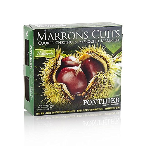 Maronen, geschält und gekocht, vakuumiert, Ponthier, 200g BLISTER Maronen, geschält und gekocht, vakuumiert, Ponthier, 200g BLISTER von Ponthier