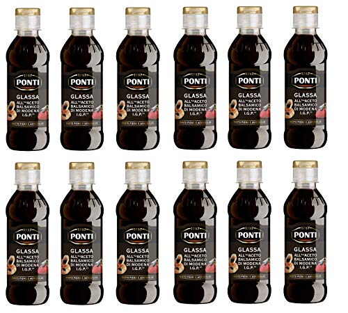 12x Ponti Aceto Balsamico di Modena Balsamico-Essig sauce Würzsaucen 250ml von Ponti