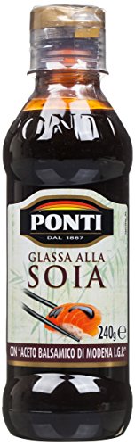 3x Ponti Glassa alla soia Gastronomische Glasur Sauce Soja Würzsaucen 240ml von Ponti