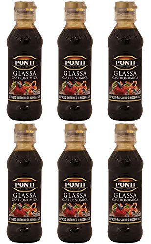 6x Ponti Aceto Balsamico di Modena Balsamico-Essig sauce Würzsaucen 250ml 6x Ponti Aceto Balsamico di Modena Balsamico-Essig sauce Würzsaucen 250ml von Ponti