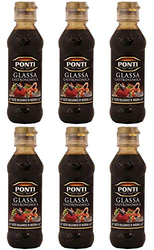 6x Ponti Aceto Balsamico di Modena Balsamico-Essig sauce Würzsaucen 250ml von Ponti