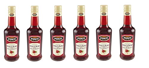 6x Ponti Aceto Dolce Agro Melagrana Granatapfelessig 500 ml Essig bittersüß 6x Ponti Aceto Dolce Agro Melagrana Granatapfelessig 500 ml Essig bittersüß von Ponti