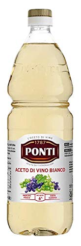 Ponti Aceto di Vino Bianco / italienischer Weissweinessig 6x 1L = 6L von Ponti