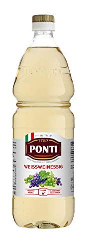 Ponti Weißweinessig Flasche, 4er Pack (4 x 1 l) von Ponti