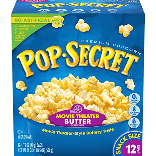 Pop Secret Popcorn| Snack Size Movie Theater Butter|?12 Count| 12 Ct von Pop Secret