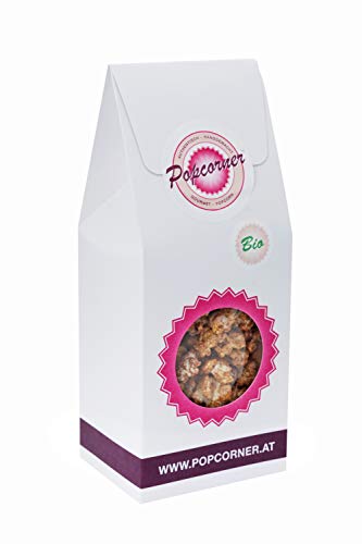 Popcorner Pure Dark Organic - 80g - Bio Popcorn Mit Nobelbitter Zotter- Schokolade 70%. von Popcorner