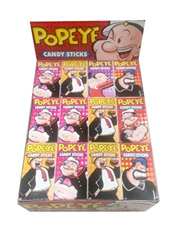 Popeye Candy Sticks (Traubenzuckersticks) - 48 x 15g - Retro Candy/Süßigkeit von Popeye
