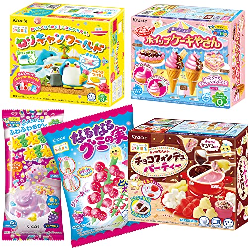 Popin Cookin Verschiedene DIY Süßigkeiten Kit (Set von 5) Japanische Süßigkeiten mit Geschenk von Popin Cookin