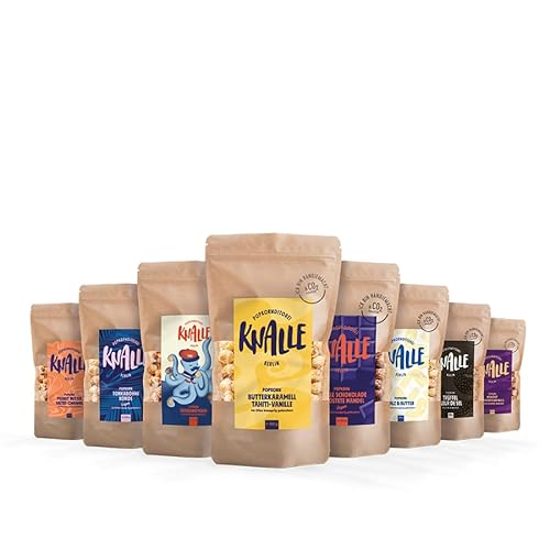 Popkornditorei Knalle GmbH Popkorn mit Alle Knalle - süß und knusprig - Kino Snacks » Popcorn besser als im Kino « Karamell Süßigkeit 8x 100g Popkornditorei Knalle GmbH Popkorn mit Alle Knalle - süß und knusprig - Kino Snacks » Popcorn besser als im Kino « Karamell Süßigkeit 8x 100g von Popkornditorei Knalle