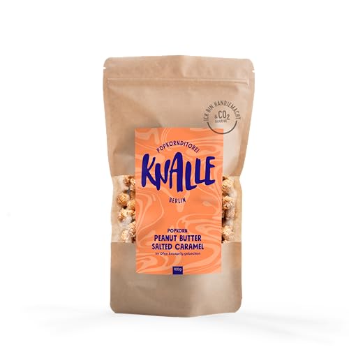 Popkornditorei Knalle GmbH Popkorn mit Salzkaramell Geschmack und Erdnussbutter - süß und knusprig - Kino Snacks » Popcorn besser als im Kino « Karamell Süßigkeit 100 g Popkornditorei Knalle GmbH Popkorn mit Salzkaramell Geschmack und Erdnussbutter - süß und knusprig - Kino Snacks » Popcorn besser als im Kino « Karamell Süßigkeit 100 g von Popkornditorei Knalle