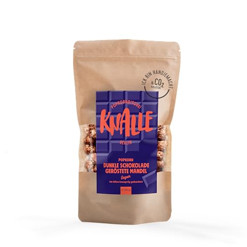Popkornditorei Knalle GmbH Popkorn mit dunkler Schokolade Geschmack und gerösteten Mandeln - süß und knusprig - Kino Snacks » Popcorn besser als im Kino « Karamell Süßigkeit 100 g Popkornditorei Knalle GmbH Popkorn mit dunkler Schokolade Geschmack und gerösteten Mandeln - süß und knusprig - Kino Snacks » Popcorn besser als im Kino « Karamell Süßigkeit 100 g von Popkornditorei Knalle