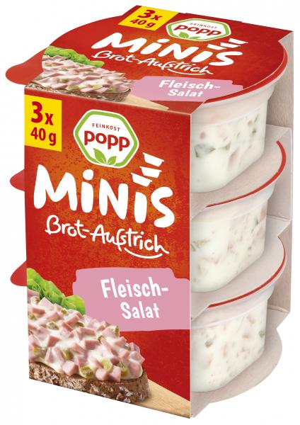 Popp Brotaufstrich Fleischsalat Minis von Popp