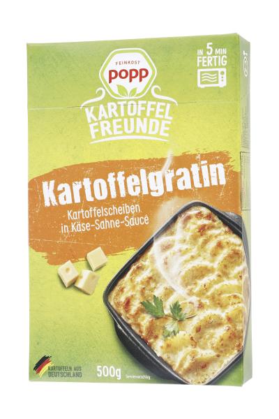 Popp Kartoffelgratin Kartoffelscheiben in Käse-Sahne-Sauce Popp Kartoffelgratin Kartoffelscheiben in Käse-Sahne-Sauce von Popp