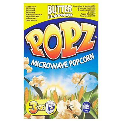 Popz Mikrowelle Butter Popcorn 3 X 90G von Popz