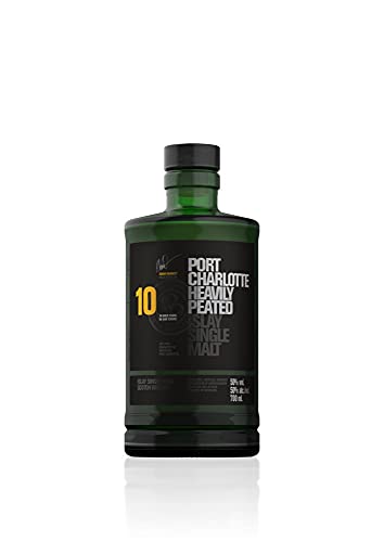 Port Charlotte 10 Years Whisky mit 50% vol. (1 x 0,7l) | Scotch Single Malt Whisky | Würziger Single Malt von der schottischen Insel Islay von Port Charlotte