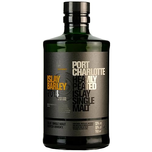 Port Charlotte Islay Barley 2014 – Der schottische, 7 Jahre gereifte Single Malt Whisky von der Hebriden-Insel Islay mit Torfnote und 50% vol. Alkohol (1 x 0,7l) von Port Charlotte