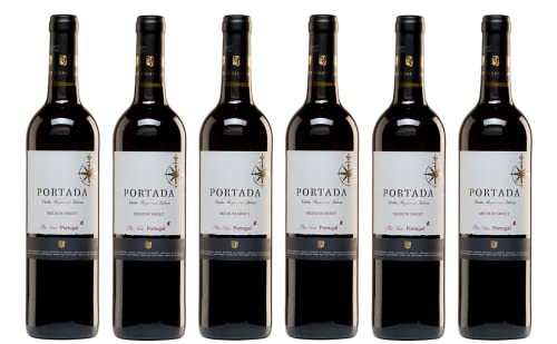 6x 0,75l - 2021er - Portada - Tinto - medium-sweet - Vinho Regional Lisboa - Portugal - Rotwein lieblich von Portada