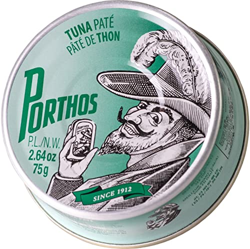 Porthos Thunfischpastete - Thunfisch Aufstrich 75 g - Hohes Omega-3-Gehalt / Portugal von Porthos