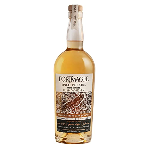 Portmagee Single Pot Still Irish Whiskey I Premium Single Pot Still Whiskey I 3-fach destillierter irischer Whisky aus gemälzter & ungemälzter Gerste I Limited Whisky I Cask Number I 40% Vol. I 0,7 L Portmagee Single Pot Still Irish Whiskey I Premium Single Pot Still Whiskey I 3-fach destillierter irischer Whisky aus gemälzter & ungemälzter Gerste I Limited Whisky I Cask Number I 40% Vol. I 0,7 L von Portmagee