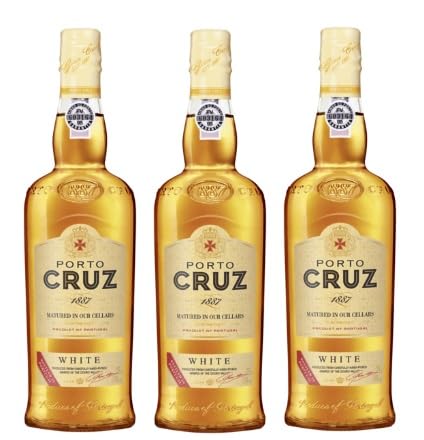 3x 0,75l - Porto Cruz - White Port - Vinho do Porto D.O.P. - Portugal - weißer Portwein süß 3x 0,75l - Porto Cruz - White Port - Vinho do Porto D.O.P. - Portugal - weißer Portwein süß von Porto Cruz
