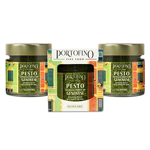 Portofino Fine Food - Pesto Genovese mit Genoveser Basilikum g.U. - 3 x 100 g von Portofino Fine Food