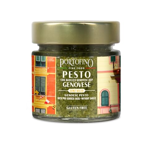 Portofino Fine Food - Pesto Genovese ohne Knoblauch hergestellt in Italien - 100g von Portofino Fine Food