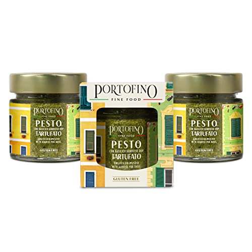 Portofino Fine Food - Trüffelpesto mit Genoveser Basilikum g.U. - 3 x 100 g von Portofino Fine Food