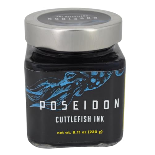 Poseidon Tintenfisch-Tintenfisch, Tinta Calamar, Nero di Seppia, 230 g pro Glas, aus Sardinien, Italien von Poseidon