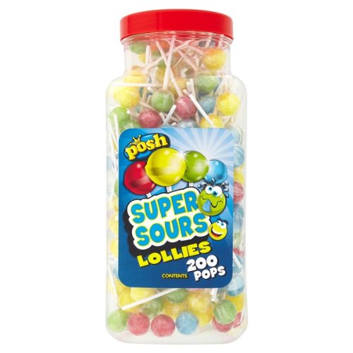 Posh Super-Sours Lollies 200 Pops Posh Super-Sours Lollies 200 Pops von Posh