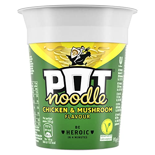 Pot Noodle Chicken & Mushroom, 1x90 g von Pot Noodle