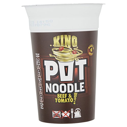 Pot Noodle King Pot Rind- und Tomatennudeln, 114 g Pot Noodle King Pot Rind- und Tomatennudeln, 114 g von Pot Noodle