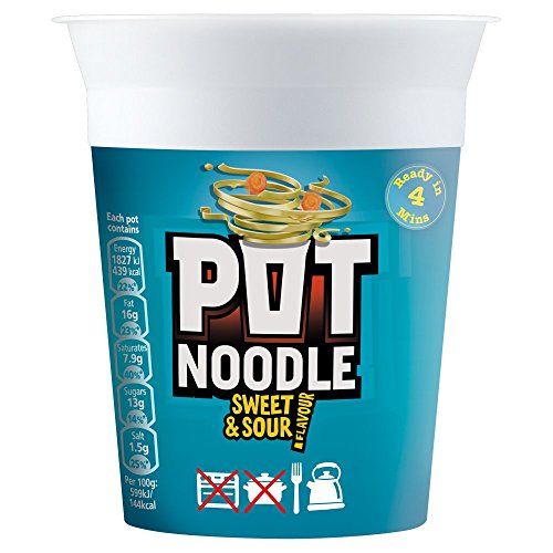 Pot Noodle Süßigkeiten & Sauer ( Kanne x 12 x 1 ) von Pot Noodle