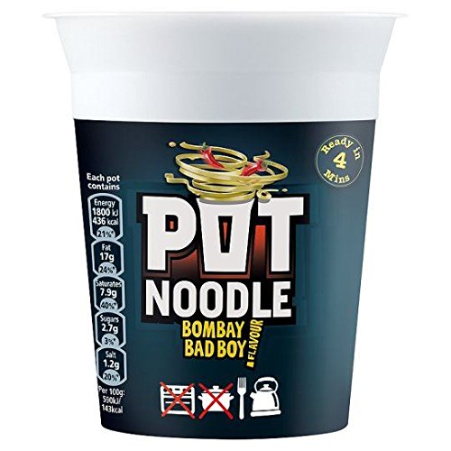 Pot Nudeln Bombay Bad Boy Geschmack - 90g x 2 Doppelpack von Pot