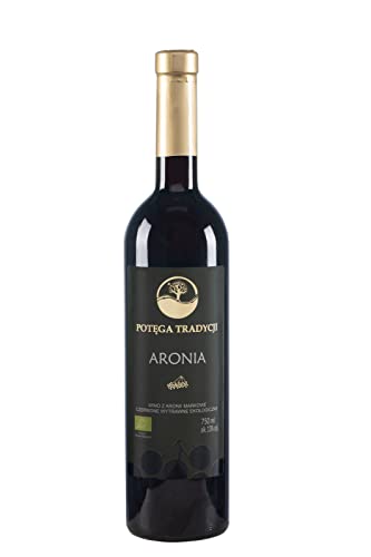 Potęga Tradycji - Aronia-Wein - 750ml - 13% - Aronia-Früchten - Aronia-Beere - Rotwein - Trockener - Natürlich - einzigartiger Geschmack - beeindruckendes Aroma - Traditionell - Fruchtig - Vitamin von Potęga Tradycji