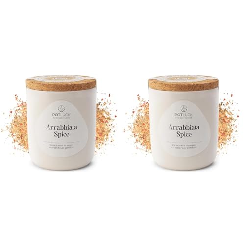 POTLUCK | Arrabbiata Spice | Gewürzmischung im Keramiktopf | 70g | Vegan, glutenfrei und mit natürlichen Inhaltsstoffen (Packung mit 2) von Potluck Gewürzfreunde