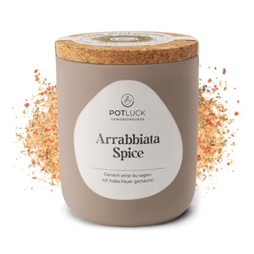 POTLUCK | Arrabbiata Spice | Gewürzmischung im Keramiktopf | 70g | Vegan, glutenfrei und mit natürlichen Inhaltsstoffen von Potluck Gewürzfreunde