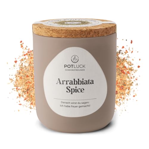 POTLUCK | Arrabbiata Spice | Gewürzmischung im Keramiktopf | 70g | Vegan, glutenfrei und mit natürlichen Inhaltsstoffen von POTLUCK Gewürzfreunde